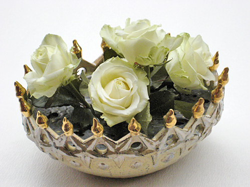 Blumensteckschale, Durchmesser ca. 30 cm