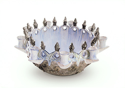 Schmuckleuchterschale "Eiszeit", Durchmesser ca. 30 cm